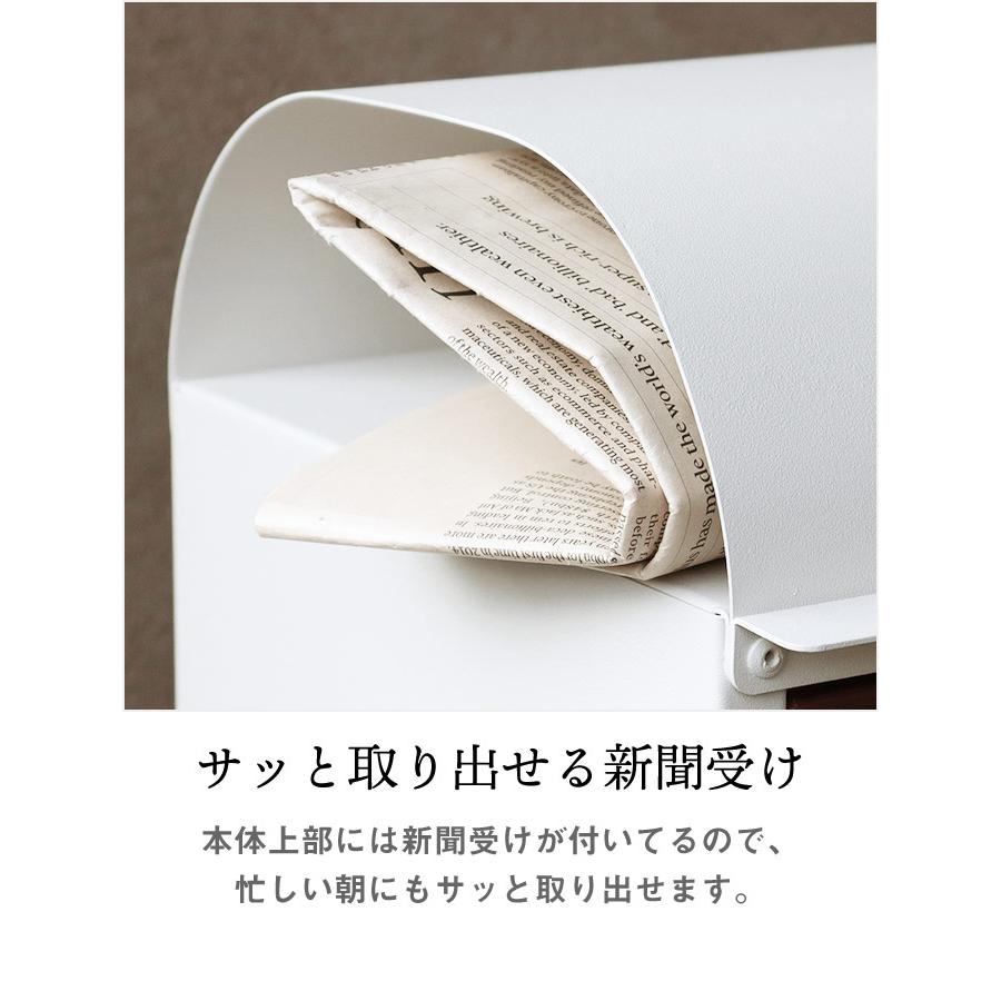 新聞受け付きスタンドポスト 郵便ポスト 郵便受け ダイヤル式 新聞受け付きスタンドポスト 郵便ポスト 郵便受け ダイヤル式