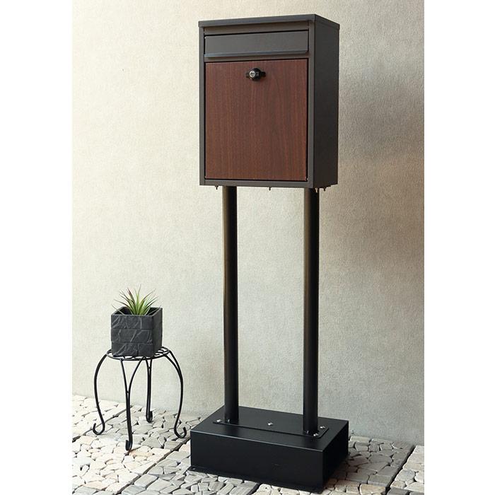 スタンドポスト 簡易ロック ひねりロック 郵便ポスト 郵便受け[t