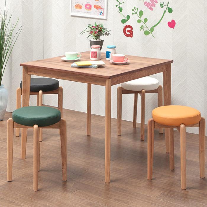 木製 丸イス スツール ハンドメイド　座面高50cm 2脚セット 2脚セット スツール 木製 丸椅子 円形 背もたれなし おしゃれ[t