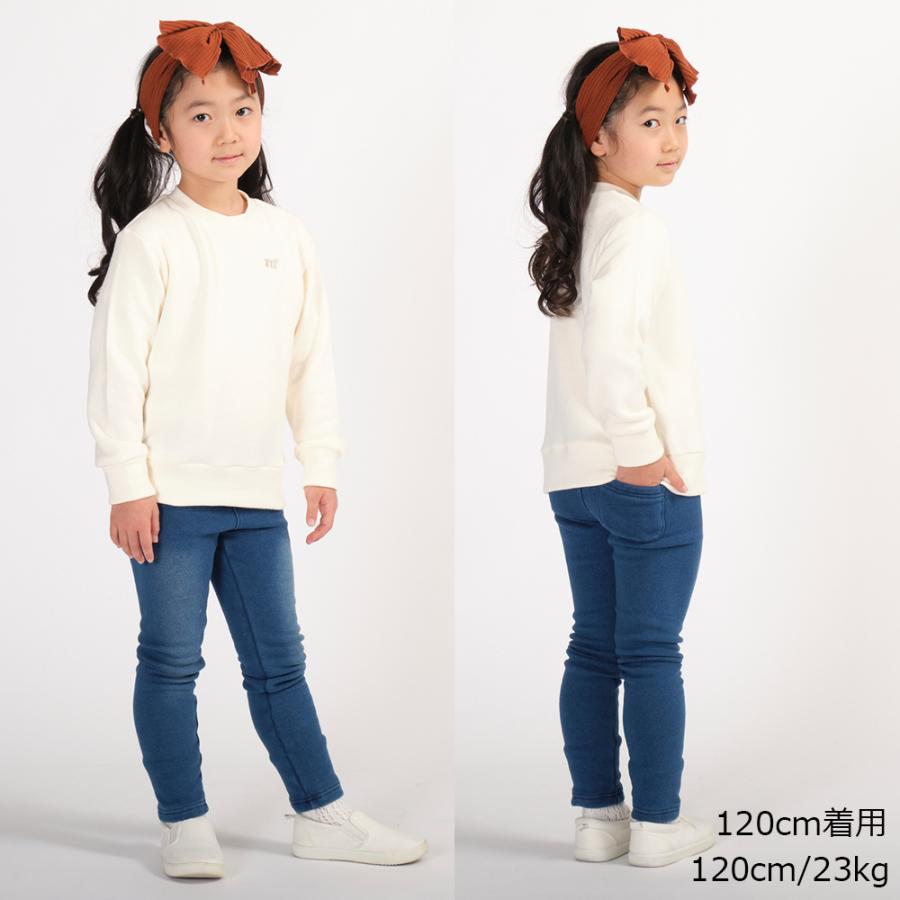 【子供服】 AllFriends（オールフレンズ）  爆温裏起毛カットデニム長パンツ キッズ 男の子 女の子 100cm 110cm 120cm 130cm 140cm D65005 CP｜marutaka-iryo｜11