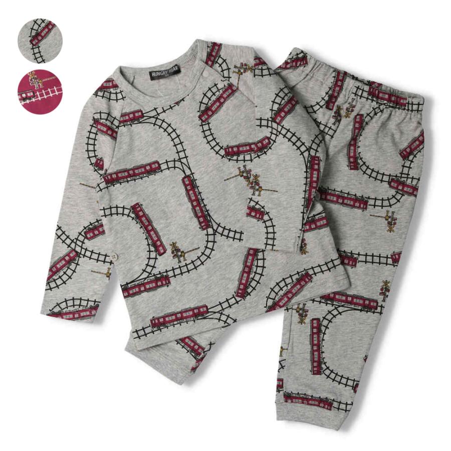 hungry heart（ハングリーハート） 【子供服】 阪急電車総柄長袖