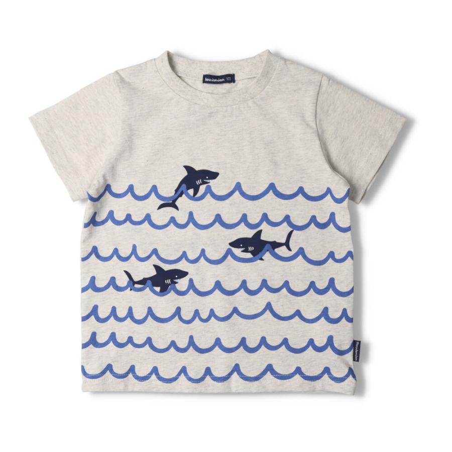 【アウトレット30%OFF価格】 moujonjon (ムージョンジョン) なみなみお魚プリント半袖Ｔシャツ キッズ 男の子 M36821｜marutaka-iryo｜03