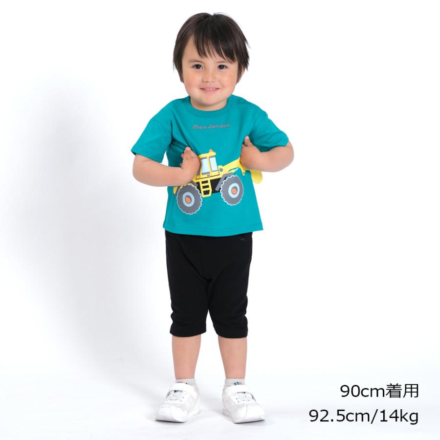 子供服 moujonjon ムージョンジョン 日本製リップルフライス６分丈パンツ 80cm〜130cm M43180 CP