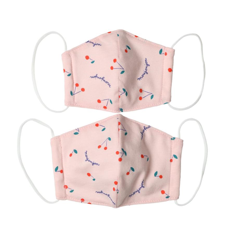 キッズ Moujonjon ムージョンジョン 日本製ハート さくらんぼ 花柄マスク Ss M M632 メーカー直営 こどもの森e Shop 通販 Yahoo ショッピング