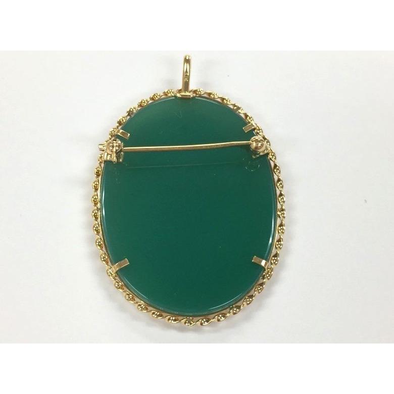 中古】カメオブローチ／ペンダントトップK18 重量：11.4g 美品 : まる 
