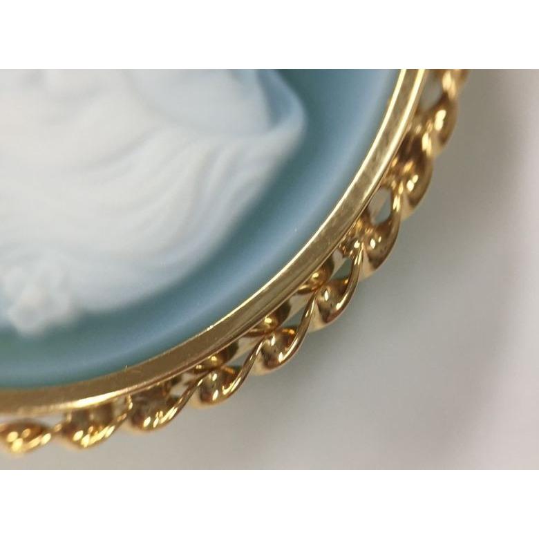 中古】カメオブローチ／ペンダントトップK18 重量：11.4g 美品 : まる 