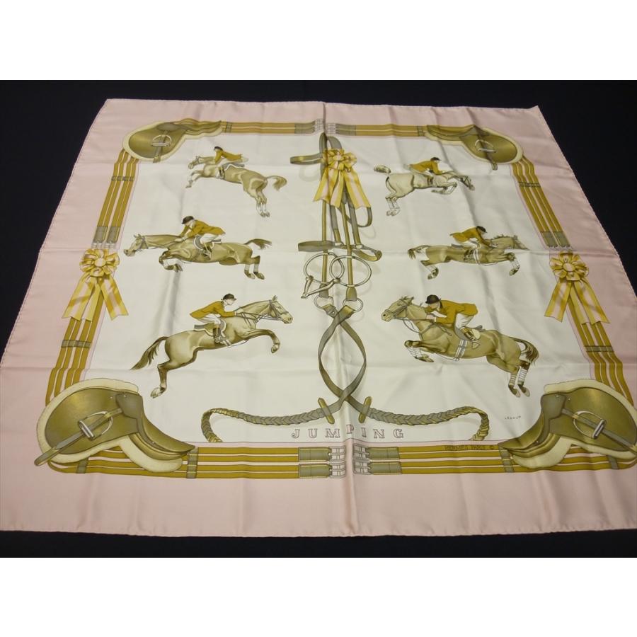 HERMES 【中古】美品 エルメス カレ90 JUMPING(乗馬・馬場馬術 HERMES 【中古】美品 エルメス カレ90 JUMPING(乗馬・馬場馬術