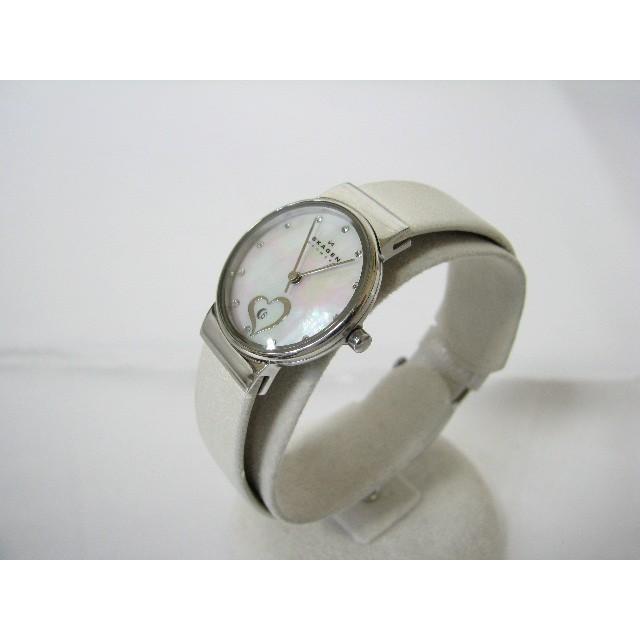 中古】美品 SKAGEN スカーゲン Love Blossom Royal Line 355SSLWH 