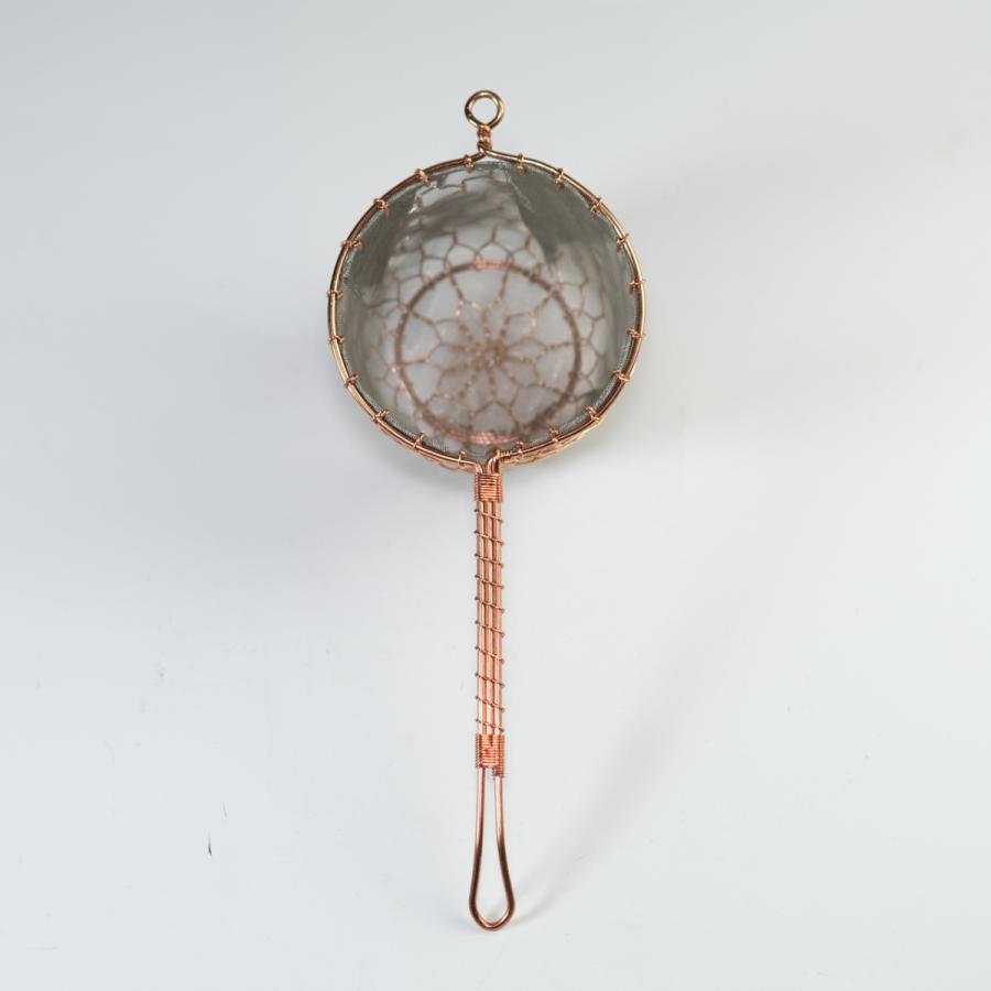 鳥井金網工芸 銅製 茶こし(中) : 京都アンテナショップ 丸竹夷 鳥井金網工芸 銅製 茶こし(中) : 京都アンテナショップ 丸竹夷