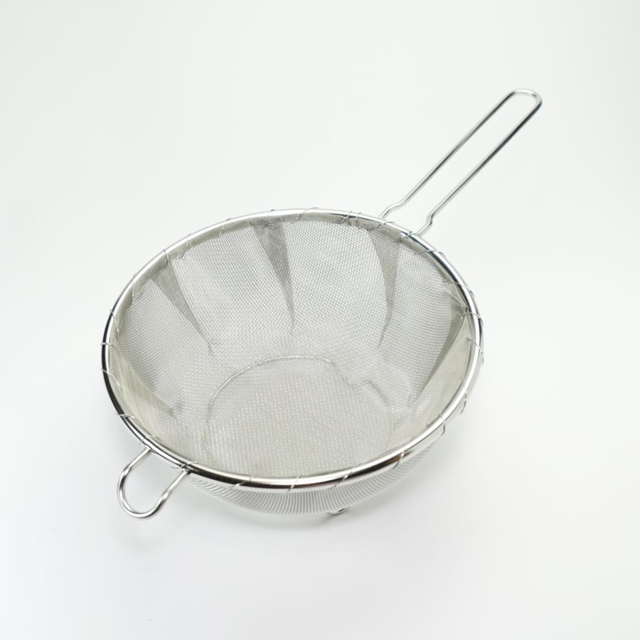 鳥井金網工芸 ステンレス製 底付ストレーナー中網付き（だしこし19cm