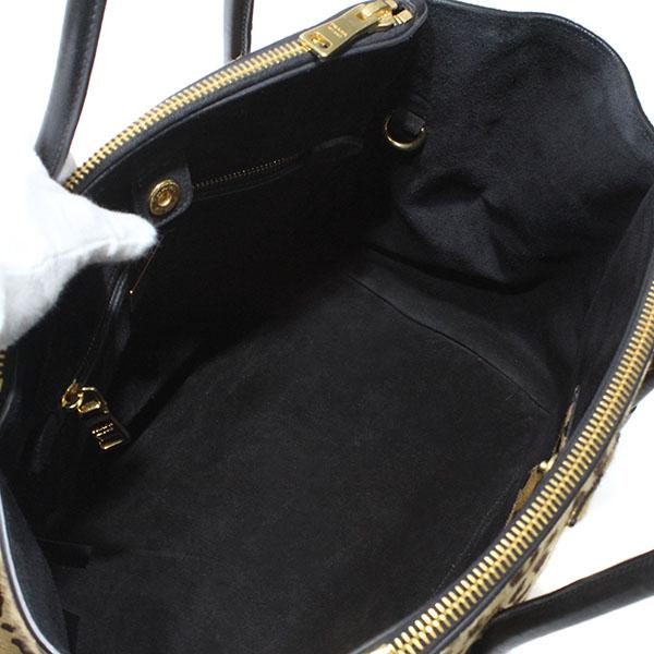 PRADA（プラダ） 希少 ハラコ レオパード ハンドバッグ ショルダー