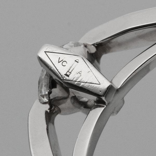 Van Cleef & Arpels プラチナダイヤモンドリング　7号 Van Cleef ＆ Arpels（ヴァンクリーフ ＆ アーペル） ヴァンクリーフ