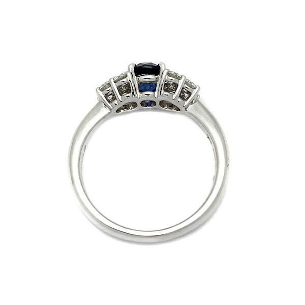 ポーラ POLA プラチナ サファイア ダイヤモンド リング S0.70ct D0 