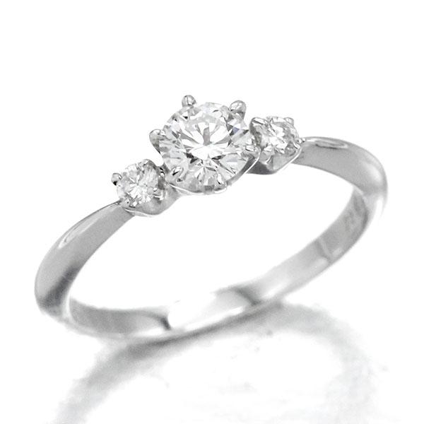 ミキモト MIKIMOTO プラチナ ダイヤモンド リング 7号 D0.30ct/0.08ct 