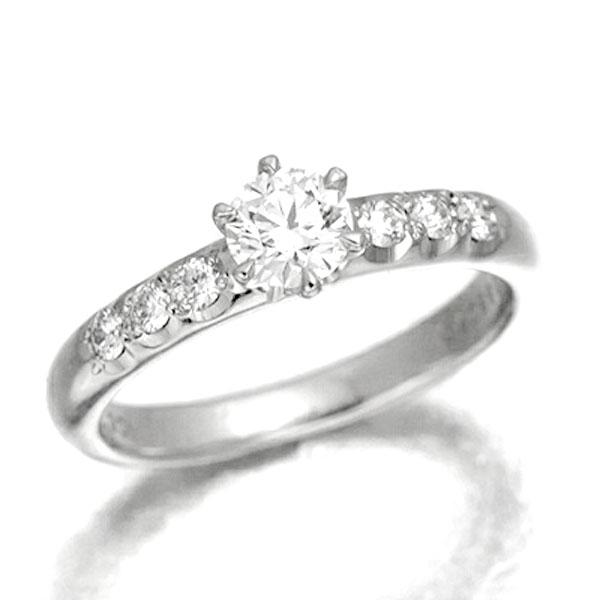 ミキモト MIKIMOTO プラチナ ダイヤモンド リング 8号 D0.32ct