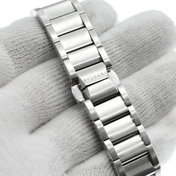 ブルガリ BVLGARI エルゴン EG30S ブラック文字盤 SS レディース腕時計