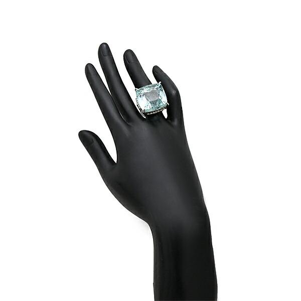 プラチナ アクアマリン ダイヤモンド リング 14.5号 AQ58.39ct D0.18ct