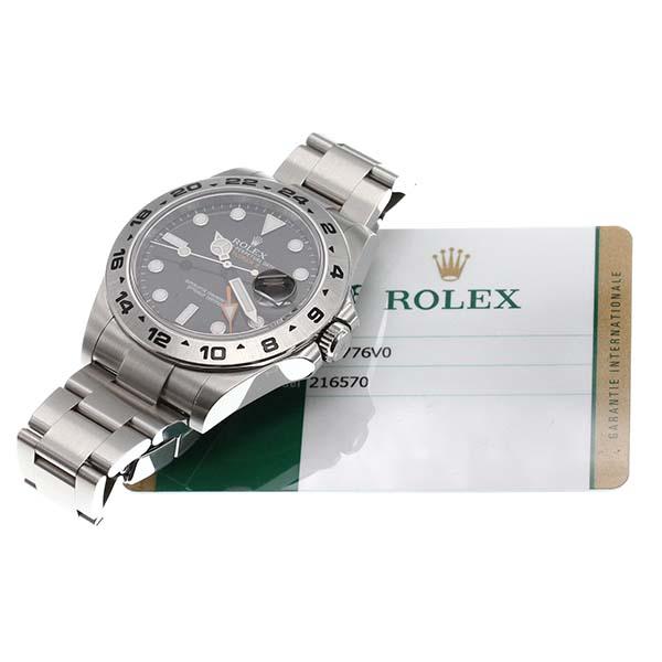 ロレックス ROLEX エクスプローラーII 黒文字盤 216570 ランダム番 SS メンズ腕時計 自動巻き EXPLORER 42mm｜marutaki｜10