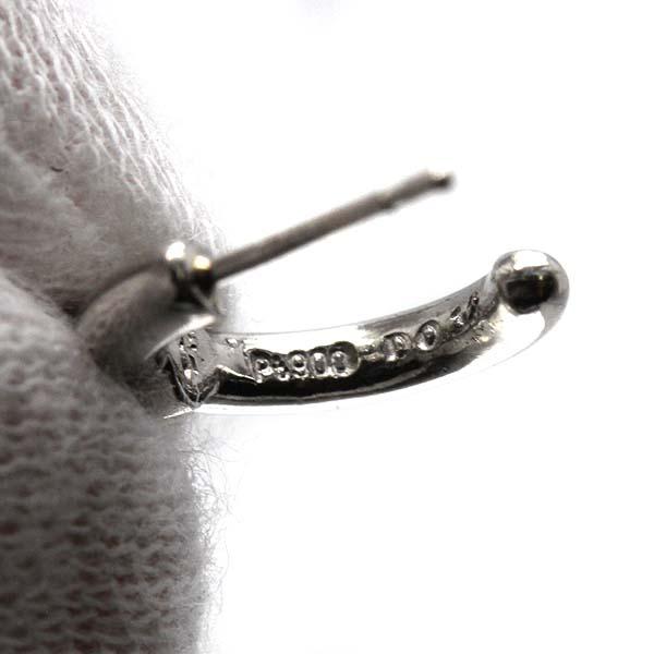 スタージュエリー STAR JEWELRY プラチナ ダイヤモンド ピアス D0.12×2