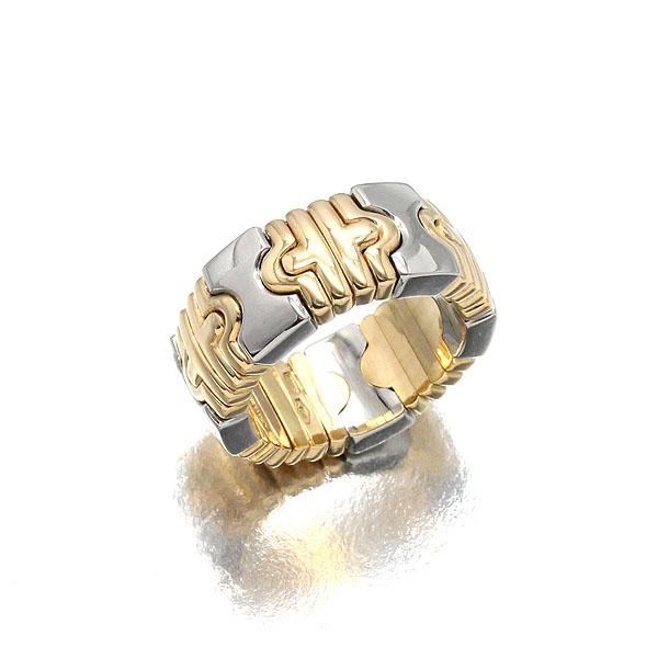 ブルガリ BVLGARI パレンテシ K18YG/SS リング 10号 イエローゴールド