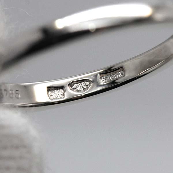 ブルガリ BVLGARI プラチナ 立爪 ダイヤモンド リング 8号 D0.515 VVS2