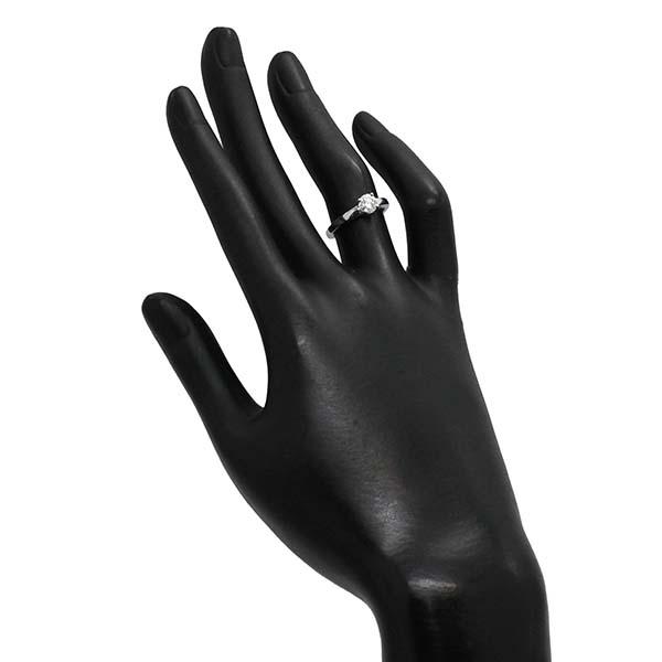 ブルガリ BVLGARI プラチナ 立爪 ダイヤモンド リング 8号 D0.515 VVS2