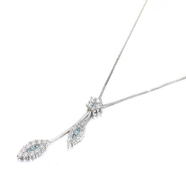 K18WG ダイヤモンド ネックレス 44cm D1.00ct ホワイトゴールド K18WG ダイヤモンド ネックレス 44cm D1.00ct ホワイトゴールド
