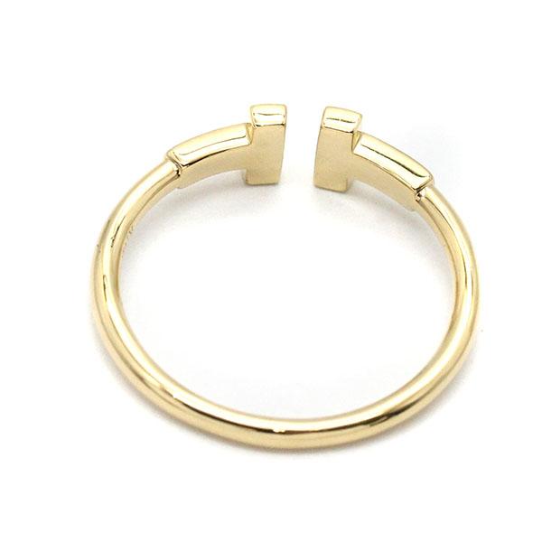 ティファニー TIFFANY&Co. Tワイヤー K18YG ダイヤモンド リング 18号
