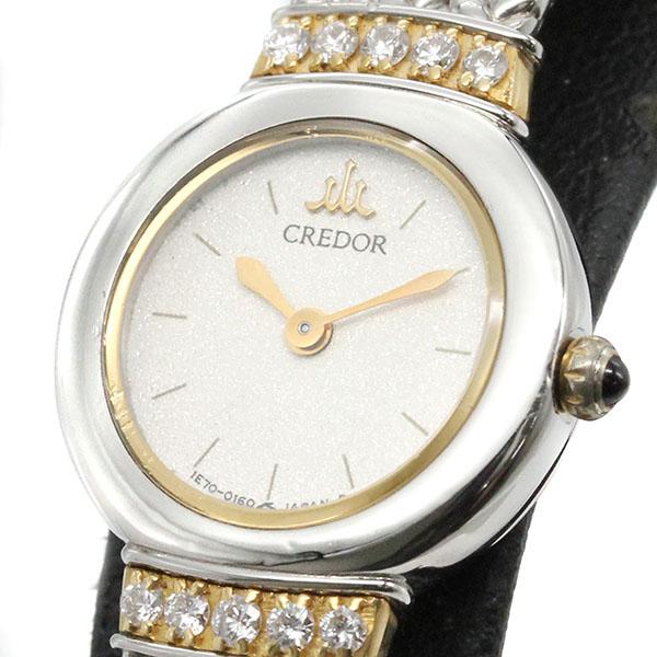 セイコー SEIKO クレドール 1E70-0100 アイボリー文字盤 K18YG/SS
