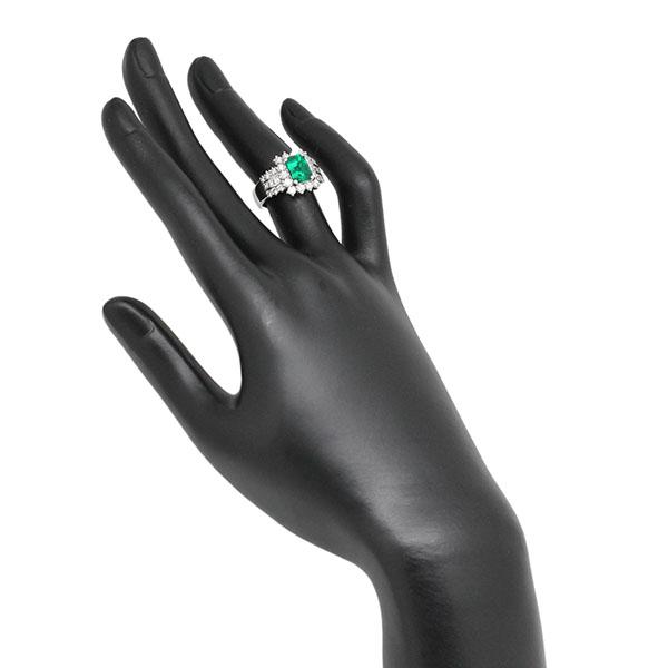 エメラルド　PT900 リング　　#8 エメラルド PT900 リング #8 4524-8-1.jpg