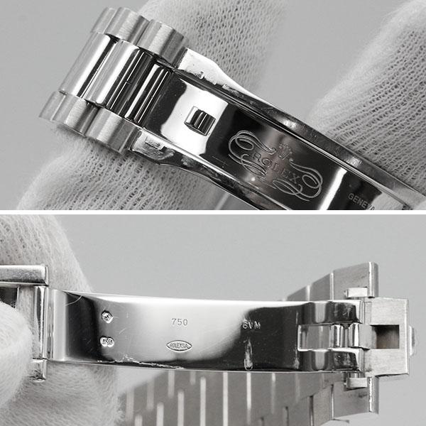 ロレックス ROLEX デイデイトII 218239 V番 ダイヤベゼル K18WG メンズ