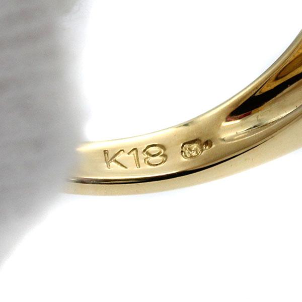ミキモト MIKIMOTO ルビー ダイヤモンド K18YG リング 11号 R0.87ct D0