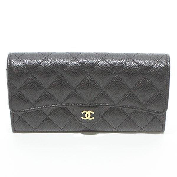 美品　CHANEL シャネル　パース　キャビアスキン　マトラッセ CHANEL キャビアスキン マトラッセ Jumbo チェーンショルダーバッグ 12