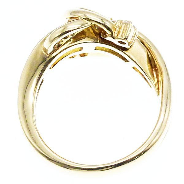 ジュネ Jeunet K18YG サファイア ダイヤモンド リング 11.5号 S0.78ct 