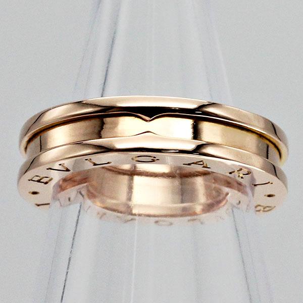 ビー・ゼロワン ブルガリ BVLGARI B-zero1 K18PG リング #49 ピンク
