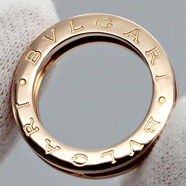 ビー・ゼロワン ブルガリ BVLGARI B-zero1 K18PG リング #49 ピンク