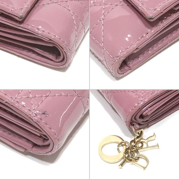 ディオール Dior LADY DIOR ロータスウォレット 三つ折り財布 ディオール Dior LADY DIOR ロータスウォレット 三つ折り財布
