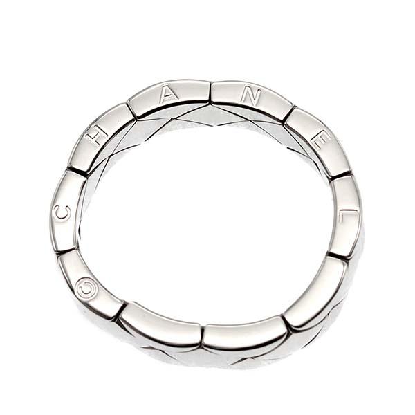 シャネル CHANEL マトラッセ K18WG リング #64 ホワイトゴールド750