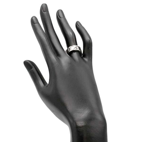 シャネル CHANEL マトラッセ K18WG リング #64 ホワイトゴールド750