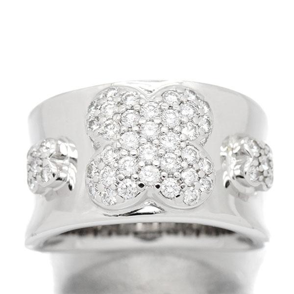 ミキモト ペルリータ MIKIMOTO PERLITA K18WG クローバーモチーフ 