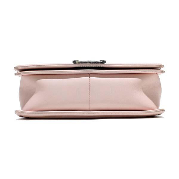 【美品】シャネル ボーイシャネル チェーンウォレット ピンク ラムスキン BOY CHANEL シャネル ボーイシャネル A67086 チェーンショルダー ココ