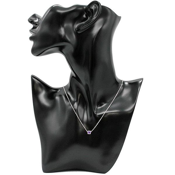 GUCCI（グッチ） GUCCI Gロゴ キューブ K18WG アメジスト ネックレス