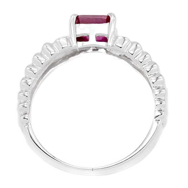 プラチナ ルビー ダイヤモンド リング 11号 R0.70ct D0.05ct Pt900 
