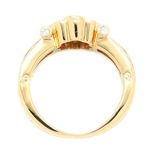 Korloff K18YG ダイヤモンドリング プライベートネーム入11号