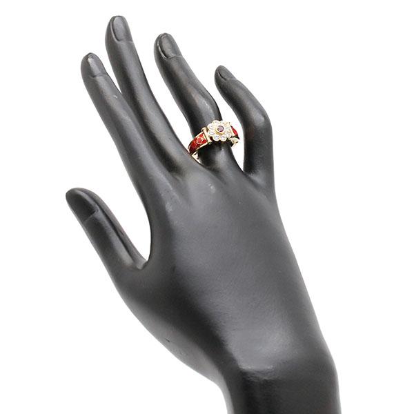 Korloff K18YG ダイヤモンドリング プライベートネーム入　11号 Korloff K18YG ダイヤモンドリング プライベートネーム入 11号 - メルカリ