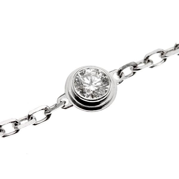 カルティエ Cartier ダムール ブレスレット K18WG ダイヤモンド カルティエ Cartier ダムール ブレスレット K18WG ダイヤモンド