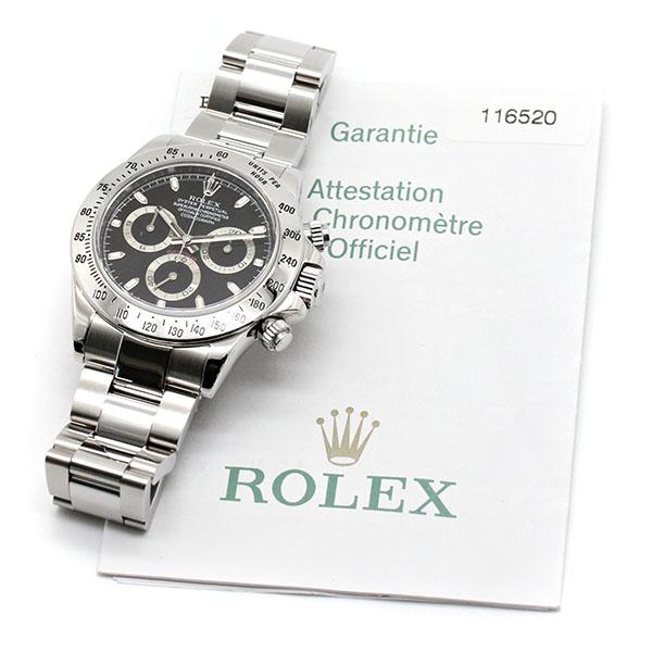 コスモグラフ デイトナ ロレックス ROLEX 116520 黒文字盤 F番 メンズ