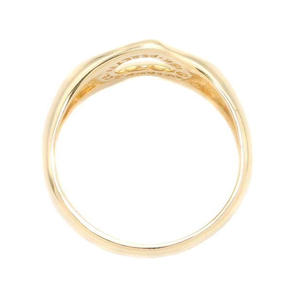 ティファニー TIFFANY&Co. オープンハート K18YG リング 10号 イエロー