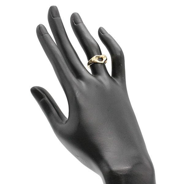 ティファニー TIFFANY&Co. オープンハート K18YG リング 10号 イエロー