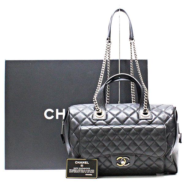 シャネル CHANEL マトラッセ ボーリングバッグ ボストンバッグ 2WAY 